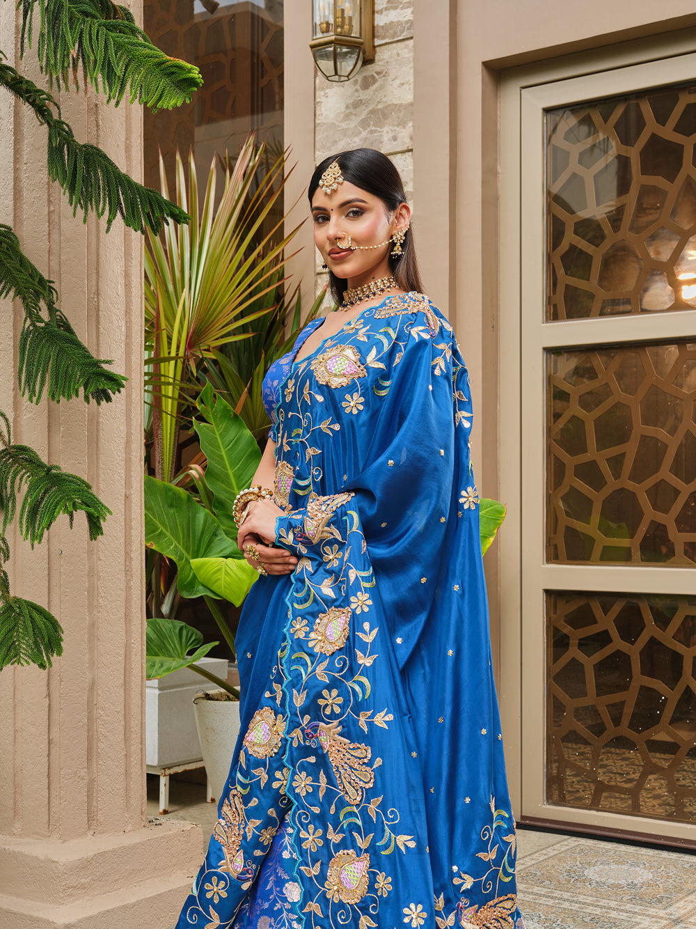 Lengha - Banarasi Blouse - Banarasi