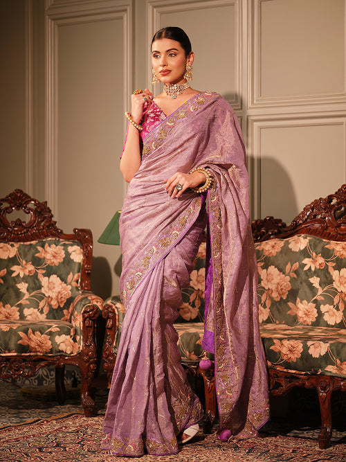 Saree - Tissue Blouse - Silk