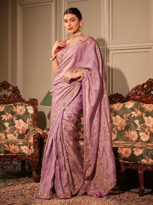 Saree - Tissue Blouse - Silk