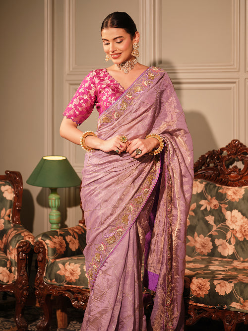 Saree - Tissue Blouse - Silk